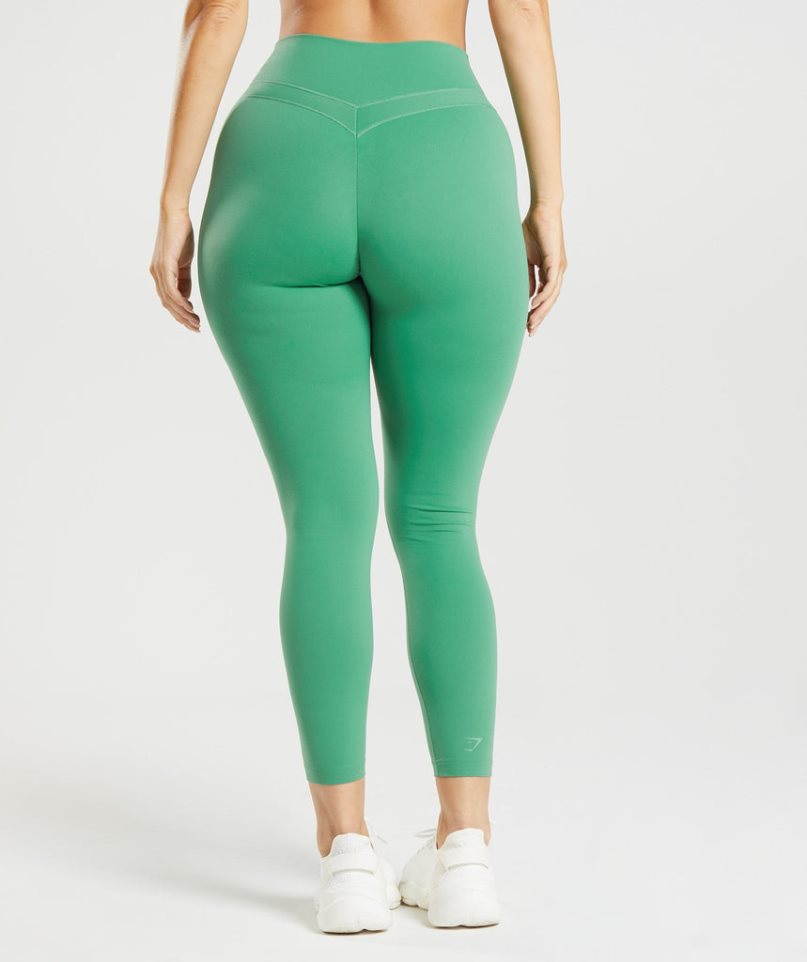 Women's Gymshark Whitney High Rise Leggings Green | NZ 4TZHKS